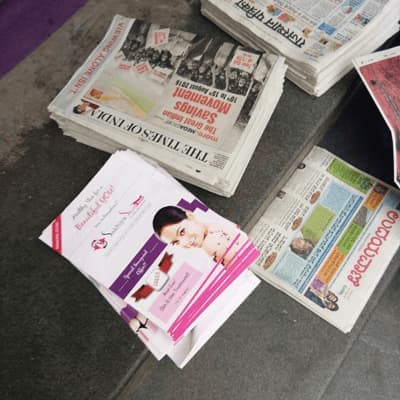 A4 Pamphlets - Standard newspaper insertion format