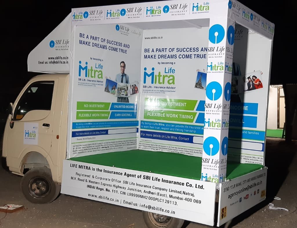 L-Shape Box Van Branding - Mobile van advertising with high visibility on all sides
