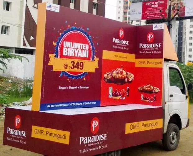 T-Shape Center Board Van Branding - Prominent display area for high-impact advertising
